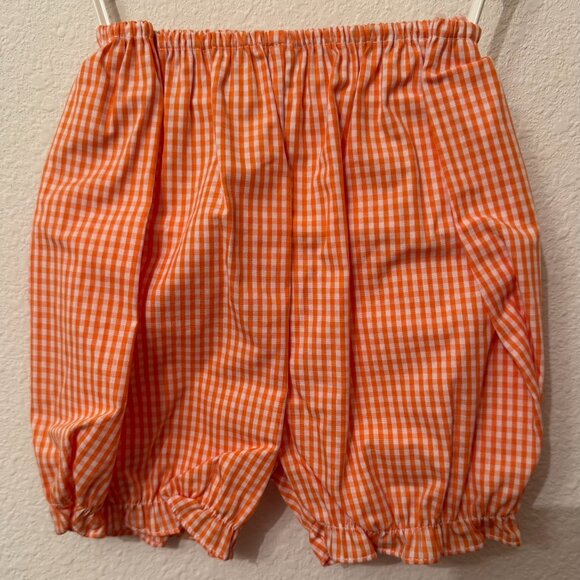 Petit Ami White Orange Harvest Smocked Bishop Dress Bloomer Set 9 Months - Picture 4 of 4